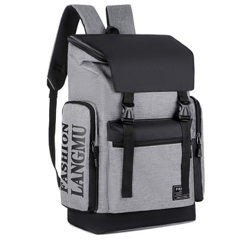 Unisex σακίδιο με καπάκι-φλιπ, street-style σχεδίαση (Oxford ύφασμα; αναπνεύσιμο; αδιάβροχο; καμπύλες ιμάνες ώμου; επένδυση πολυεστερική)