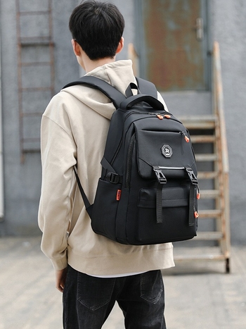 Unisex σακίδιο από Oxford ύφασμα, αδιάβροχο και ανθεκτικό, χωράει 15 ιντσών φορητό υπολογιστή