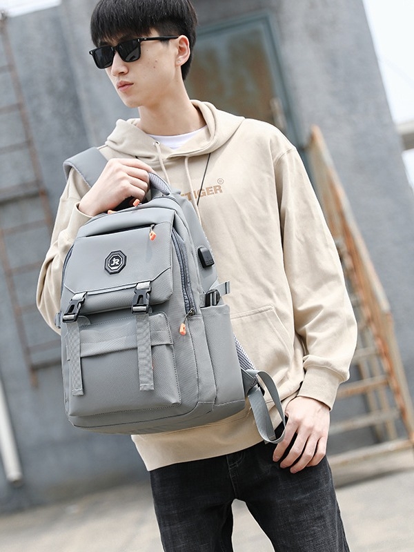 Rucsac unisex din pânză Oxford, impermeabil și rezistent, încape laptop de 15 inch