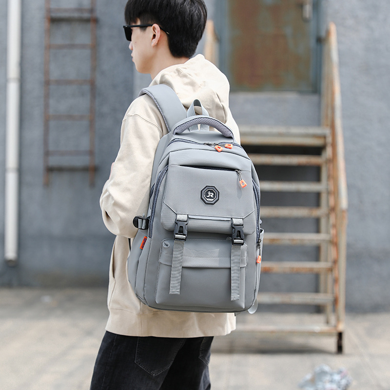 Rucsac unisex din pânză Oxford, impermeabil și rezistent, încape laptop de 15 inch