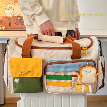 Unisex φορητή τσάντα ταξιδιού για αθλήματα και γυμναστική, χωρητικότητα 20–35 L, επεκτειόμενη, γεωμετρικό σχέδιο, επένδυση πολυεστέρα