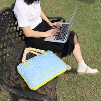 Nešiojamojo kompiuterio krepšys moterims su įkroviklio skyriu, nailonas, didelė talpa, crossbody rankinė