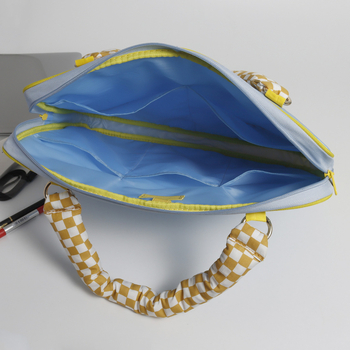 Nešiojamojo kompiuterio krepšys moterims su įkroviklio skyriu, nailonas, didelė talpa, crossbody rankinė