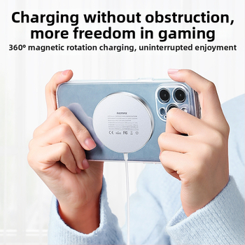 Remax RP-W58 Belaidis įkroviklis su magnetiniu išlygiu ir 15W PD