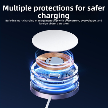 Remax RP-W58 Belaidis įkroviklis su magnetiniu išlygiu ir 15W PD