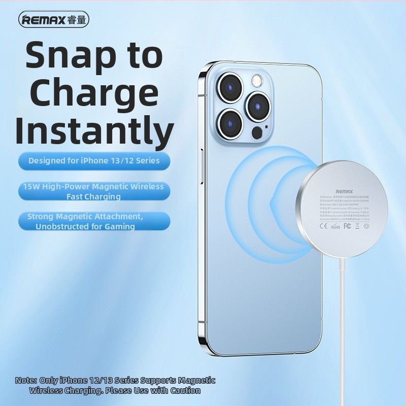 Remax RP-W58 Belaidis įkroviklis su magnetiniu išlygiu ir 15W PD