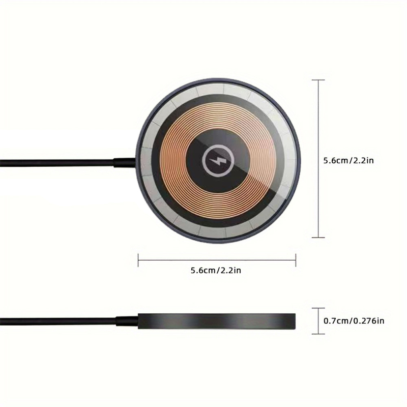 WST Qi2 15W magnetinis belaidis greitasis įkroviklis iPhone 12–16, PD įkrova, 15W maksimalus, CE/FCC/ROHS sertifikatas