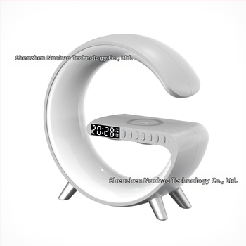 Ασύρματο ηχείο Bluetooth με ξυπνητήρι και ασύρματο φορτιστή, Bluetooth 5.3, 10W, φάσμα συχνοτήτων 100 Hz-20 kHz, εμβέλεια 10 m, βαθμός IPX1