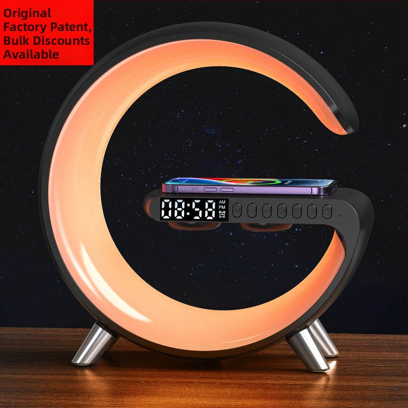 Ασύρματο ηχείο Bluetooth με ξυπνητήρι και ασύρματο φορτιστή, Bluetooth 5.3, 10W, φάσμα συχνοτήτων 100 Hz-20 kHz, εμβέλεια 10 m, βαθμός IPX1