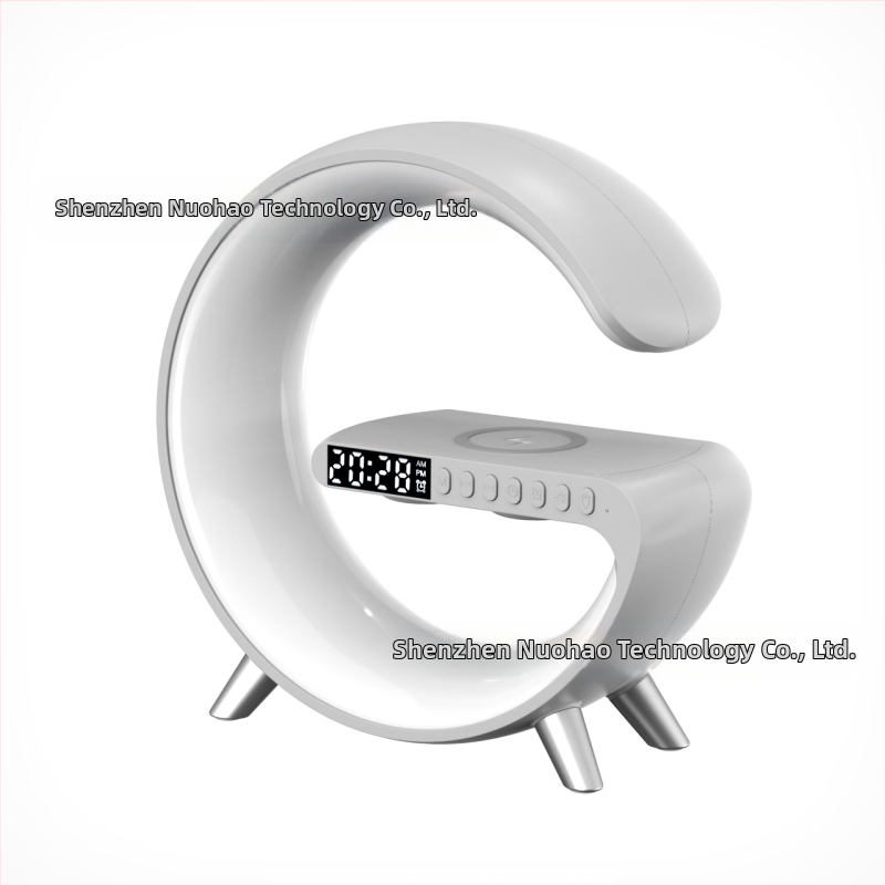 Bluetooth колонка с будилник и безжично зарядно, Bluetooth 5.3, 10W мощност, честотен диапазон 100 Hz-20 kHz, обхват 10 m, IPX1 рейтинг