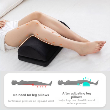 Dviejų sluoksnių pėdų pagalvė su reguliuojamu aukščiu, anti-slip apačia, memory cotton įdėklas, nuimamas ir skalbiamas