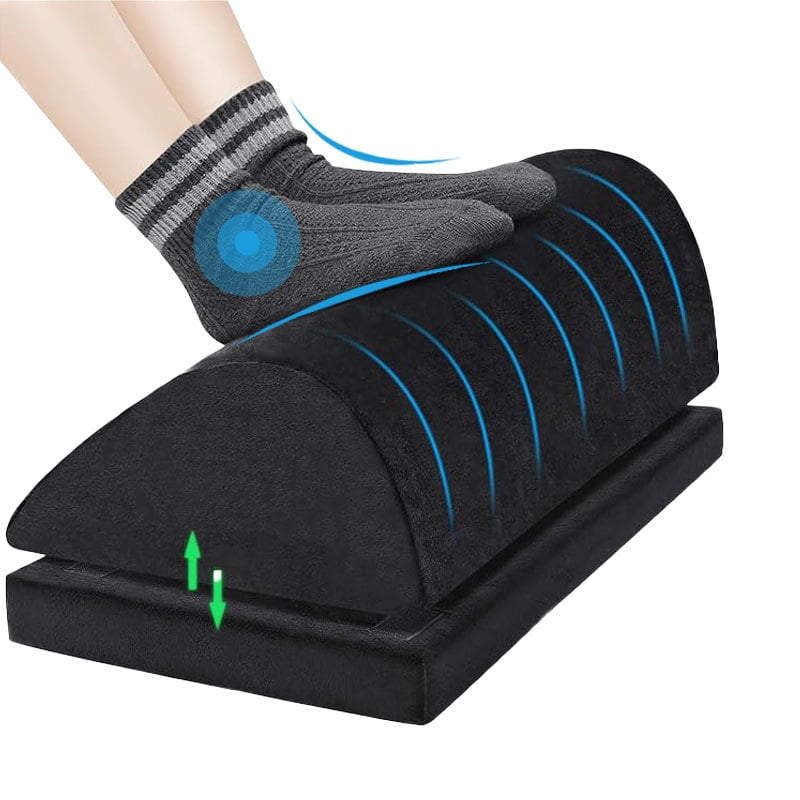 Dviejų sluoksnių pėdų pagalvė su reguliuojamu aukščiu, anti-slip apačia, memory cotton įdėklas, nuimamas ir skalbiamas