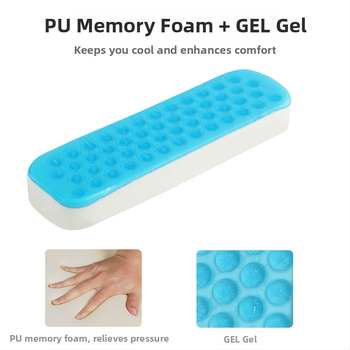 Biuro kėdės rankos atrama pagalvėlė, atminties putų užpildas, poliesterio užvalkalas, šiuolaikinis minimalistinis stilius, pritaikymas