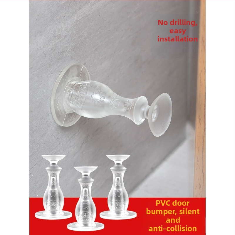 PVC stopper πόρτας, επιτοίχια εγκατάσταση, μοντέλο Regular, μοντέρνο μινιμαλιστικό στυλ