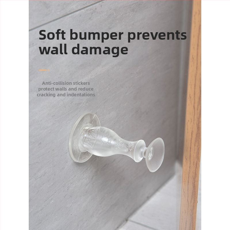 PVC стопер за врати, стенен монтаж, Regular модел, модерен минималистичен стил