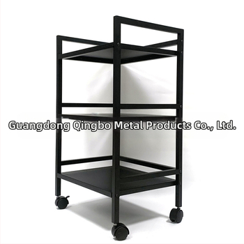 Τριόροφο φορητό ράφι αποθήκευσης οικιακής χρήσης – περιστρεφόμενο και μετακινούμενο, κατάλληλο για κουζίνα, μπάνιο, υπνοδωμάτιο, σαλόνι και γκαράζ, από ατσάλι ψυχρής έλασης