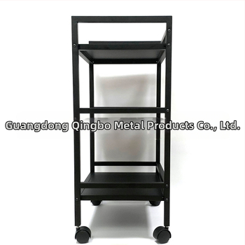 Τριόροφο φορητό ράφι αποθήκευσης οικιακής χρήσης – περιστρεφόμενο και μετακινούμενο, κατάλληλο για κουζίνα, μπάνιο, υπνοδωμάτιο, σαλόνι και γκαράζ, από ατσάλι ψυχρής έλασης