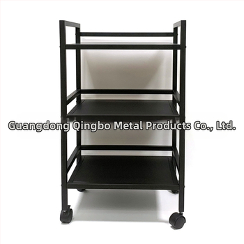 Τριόροφο φορητό ράφι αποθήκευσης οικιακής χρήσης – περιστρεφόμενο και μετακινούμενο, κατάλληλο για κουζίνα, μπάνιο, υπνοδωμάτιο, σαλόνι και γκαράζ, από ατσάλι ψυχρής έλασης