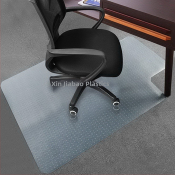 PVC kėdės kilimėlis su įspaudų paviršiumi, kvadrato formos, vienos spalvos, ploviamas