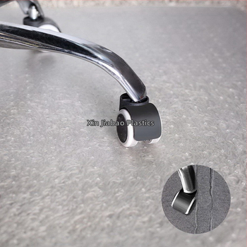 PVC kėdės kilimėlis su įspaudų paviršiumi, kvadrato formos, vienos spalvos, ploviamas