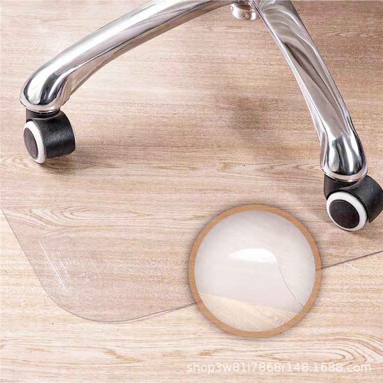 PVC kėdės kilimėlis su įspaudų paviršiumi, kvadrato formos, vienos spalvos, ploviamas