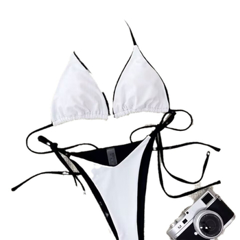 Γυναικείο μπικίνι δύο τεμαχίων, χωρίς πλάτη, με επένδυση στήθους, ύφασμα νάιλον, επένδυση πολυεστέρα με ελαστάν