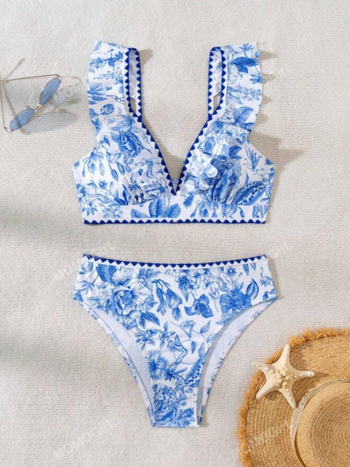 Costum de baie bikini pentru femei, fără spate, fără mâneci, cu pernă pentru sân, din nailon, căptușeală din poliester