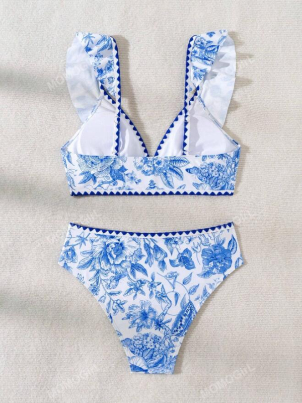 Costum de baie bikini pentru femei, fără spate, fără mâneci, cu pernă pentru sân, din nailon, căptușeală din poliester