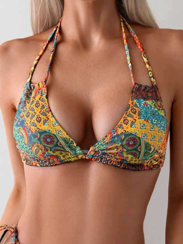 Costum de baie două piese, culoare solidă, sexy, strâns, decupat la spate, cu înaltă elasticitate; bureți pentru sâni; fără suport metalic; material: nailon; compoziție poliester 82/18