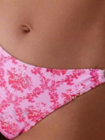 Costum de baie bikini din două piese, cu imprimeu și șireturi; croială sexy, material poliester, căptușeală din spandex, cu bureți pentru bust