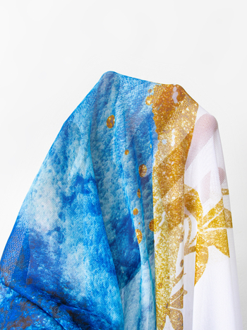 Ολόσωμο μαγιό με εκτυπωμένο σχέδιο, ύφασμα νάιλον-ελαστάν 80/20, 200 g, χωρίς μανίκια, με επένδυση για το στήθος