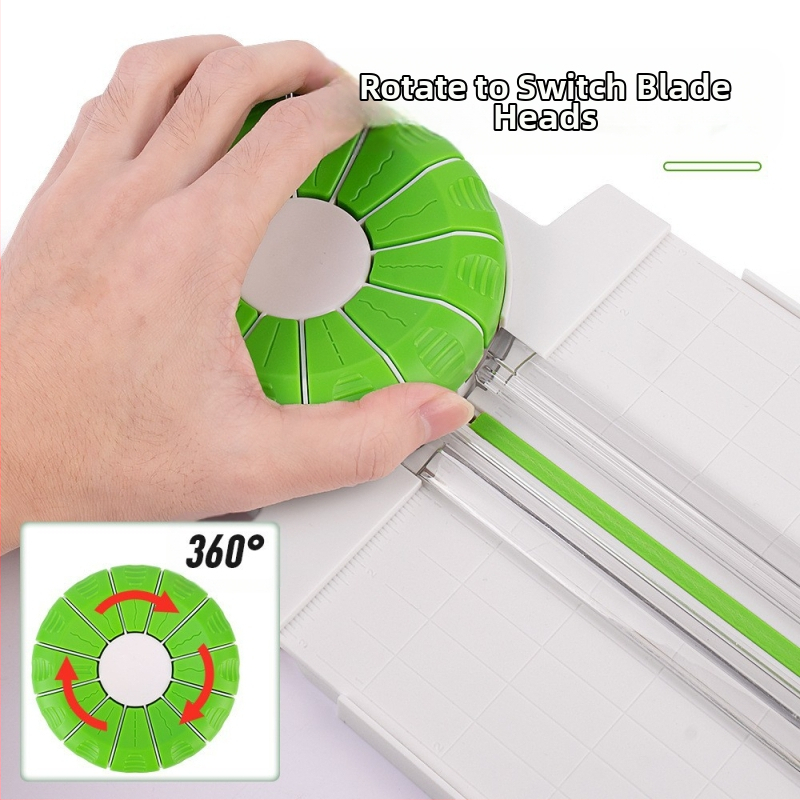 Višenamjenski rezač papira s modelom 12 u 1 i vodoravnom bodičastom vodilicom za udubljivanje, ručni pogon, A4