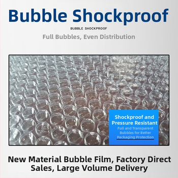 Ritinėlis pakavimo burbulinės plėvelės, storintas, vidutiniai burbulai, storis 5–6, burbulų skersmuo 10 mm, burbulų aukštis 4 mm, tankis 10