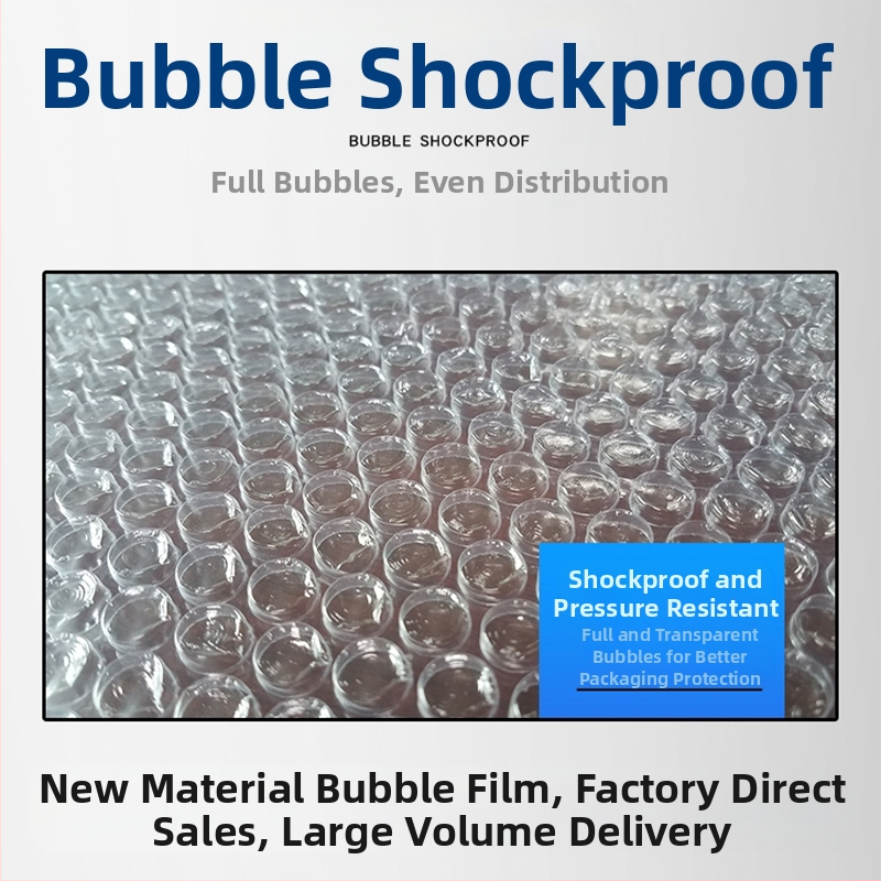 Ролка балон филм за опаковане, удебелен, средни мехури, дебелина 5–6, диаметър на мехурите 10 мм, височина на мехурите 4 мм, плътност 10