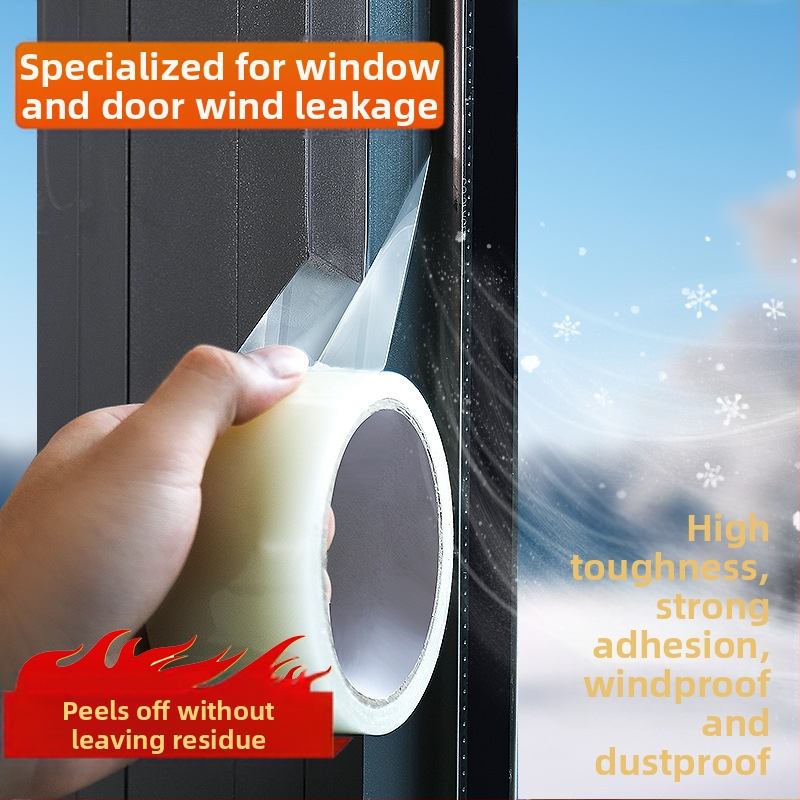 Ταινία σφράγισης κενών πόρτας και παραθύρου, PE βάση, υψηλή ιξωδότητα ακρυλικού κόλλας, 0,15 mm πάχος, σειρά Αντιανεμική