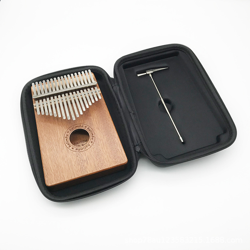 Cutie Kalimba pentru Kalimbas cu 10 și 17 note, cutie groasă de depozitare pentru instrumente muzicale