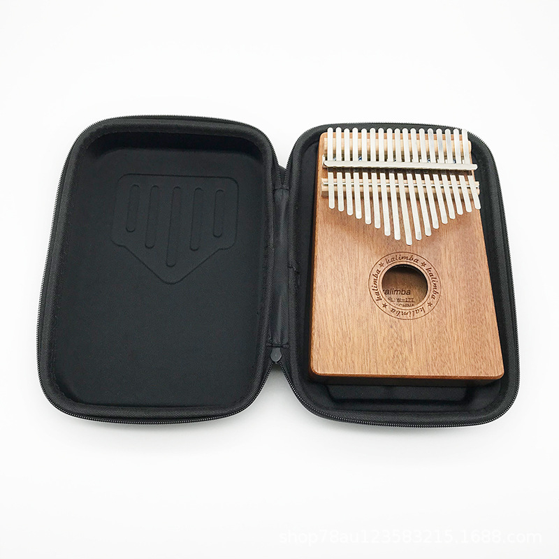 Cutie Kalimba pentru Kalimbas cu 10 și 17 note, cutie groasă de depozitare pentru instrumente muzicale
