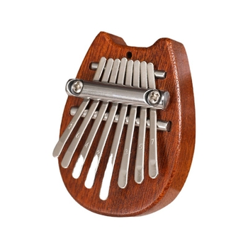 Ξύλινο Kalimba thumb piano, 8 ήχοι, 10 τρύπες, υλικό: Redwood, κάλυμμα: ABS, φινίρισμα: χρυσό βερνίκι