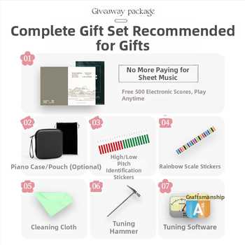 Kalimba Hua Shu, διαφανές μοντέλο, 21-τόνο kalimba