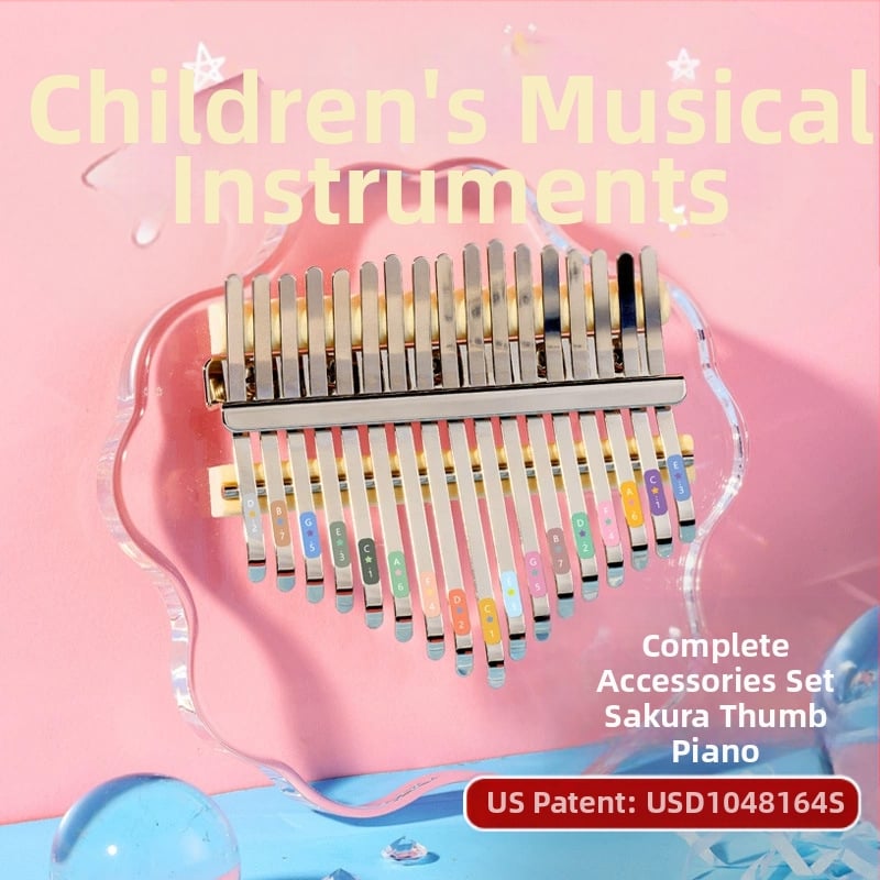 Kalimba Hua Shu, διαφανές μοντέλο, 21-τόνο kalimba