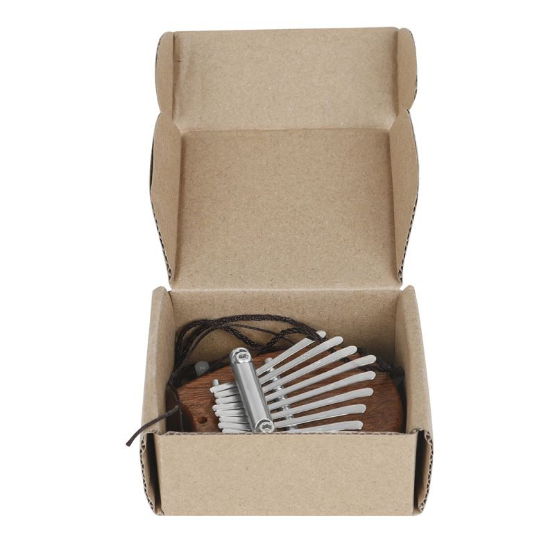 Калимба с 8 клавиши, мини октава, портативно пиано, дърво и метал, модел KB-05