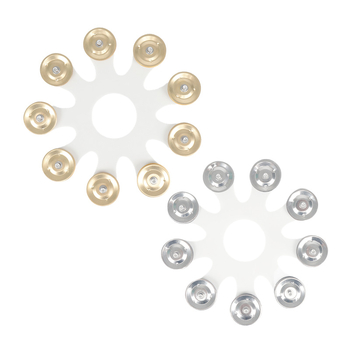 CY10 σετ κουδουνιών κυμβάλ από ανοξείδωτο χάλυβα, 9 ζεύγη, για ντράμς