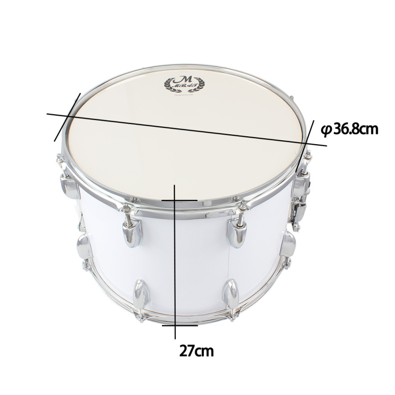 Meibei L4110 Ρυθμιζόμενο εξάρτημα από ανοξείδωτο χάλυβα για marching drum, με μπαστάκι και ιμάντα ρύθμισης