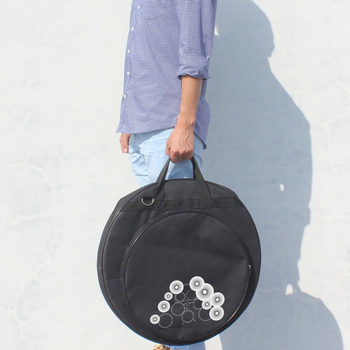 IN-02 Cimbal táska kivehető belső elválasztóval, vállpánttal és vastagított habpárnázással; Anyag: durva szemű szövet