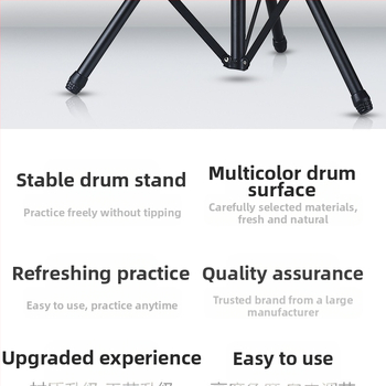 Σταντ για εξάσκηση ντράμ με τσάντα και πάνελ κρούσης, μεταλλική κατασκευή, Asanasi