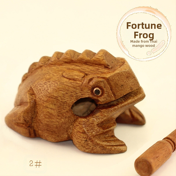 Ξύλινο διακοσμητικό βάτραχος της τύχης, μοντέρνο μινιμαλιστικό στυλ, ξύλο Schima Superba, για διακόσμηση οικίας ή γραφείου, κατάλληλο δώρο για αποφοίτηση ή νέο σπίτι