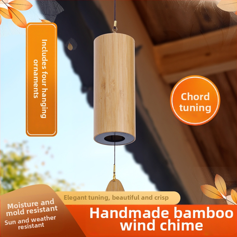 Бамбукови ветрови звънчета – японски стил и новокитайски стил; висящи звънци за вятър