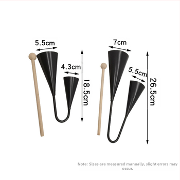 Orff κρουστά όργανο - Διπλή σάλπιγγα, Μέταλλο, Jing Xuan, Για παιδιά 4–6 ετών