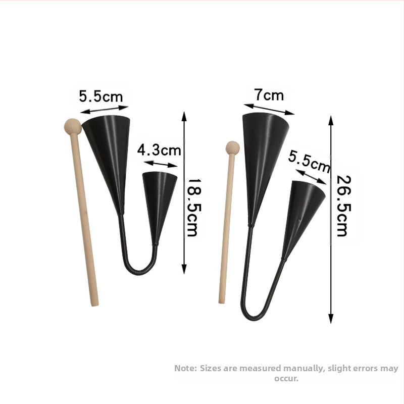 Орфов ударен инструмент - Двойна тромпета, метал, Jing Xuan, за деца 4–6 г.