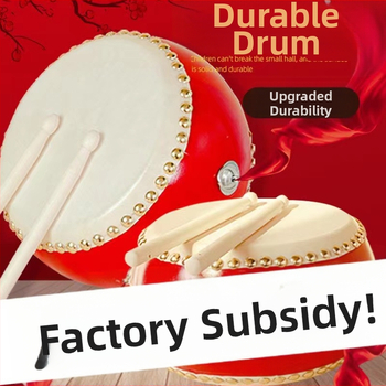 Dječji Tanggu bubanj s kožom goveđe kože i bakelitnim tijelom – interaktivna udarna igračka za djecu 4–6 godina, potiče koordinaciju ruka-oko.